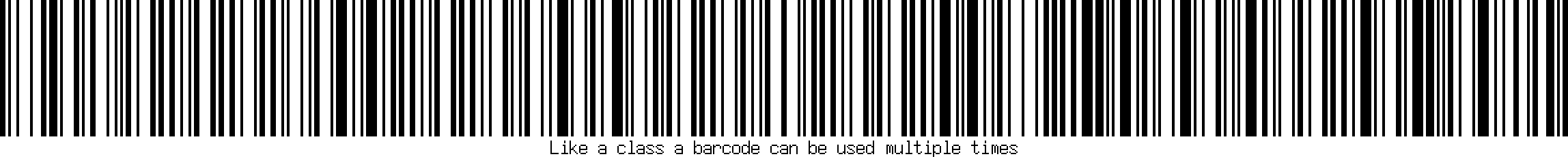 Barcode example